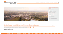 Desktop Screenshot of lundinova.se