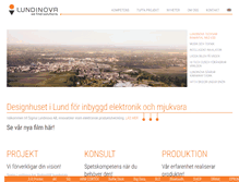 Tablet Screenshot of lundinova.se